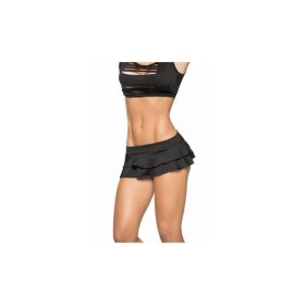 Jupette double fronce Black 
